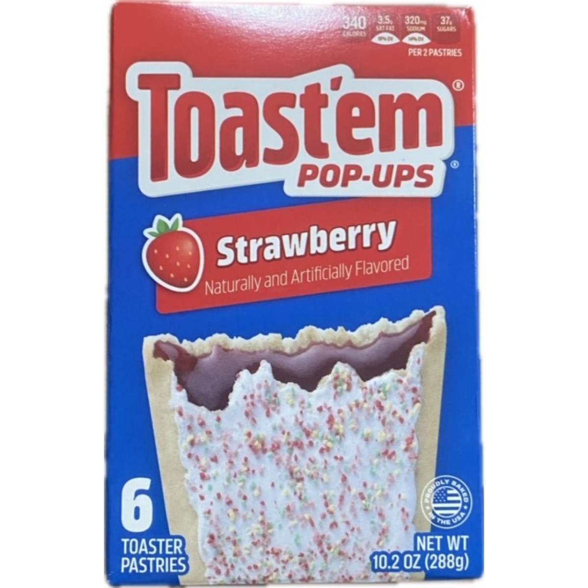 Toastem aardbei